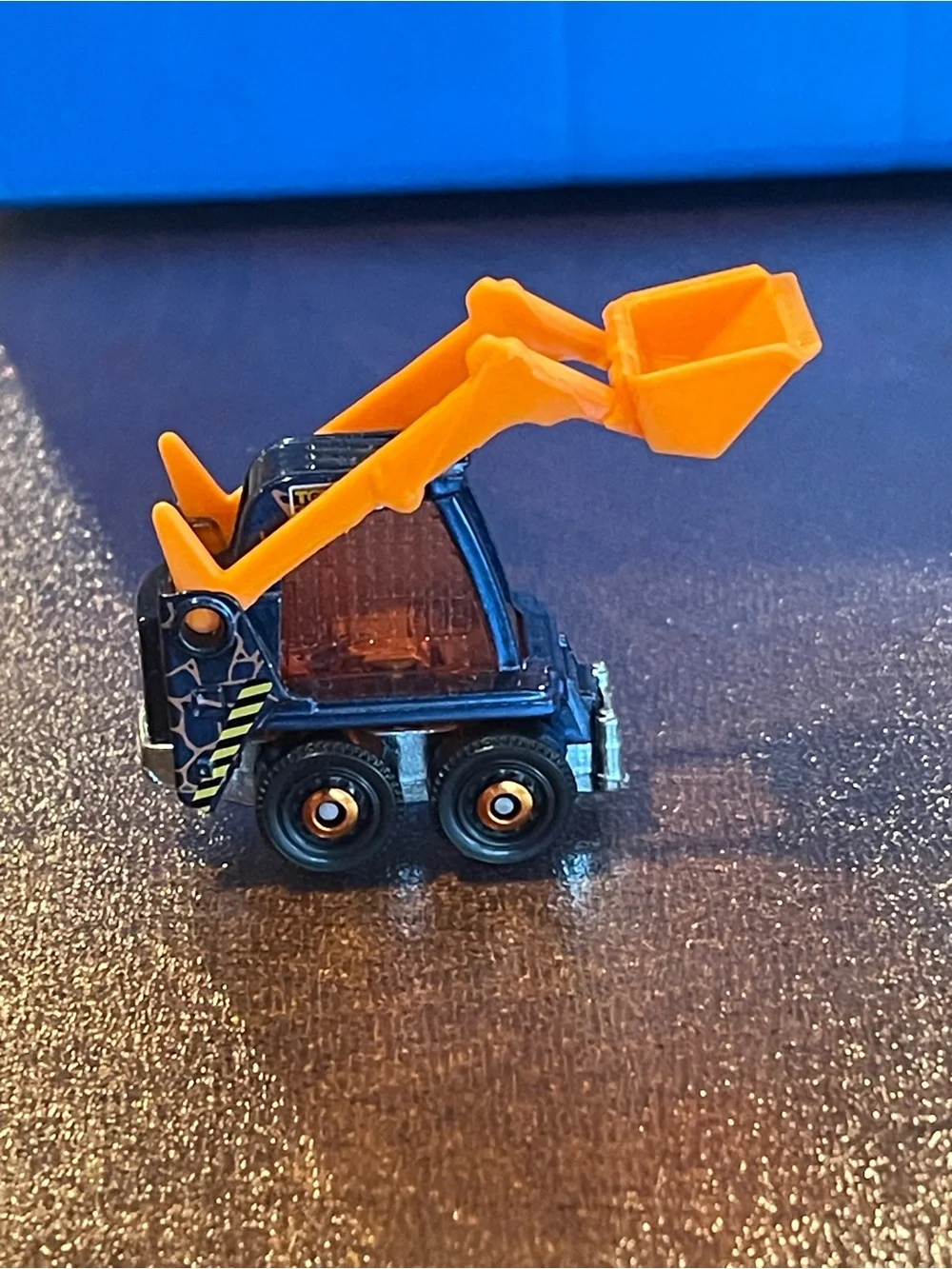 2009 Matchbox Skidster Toybox Construction Vehicle Blue Orange